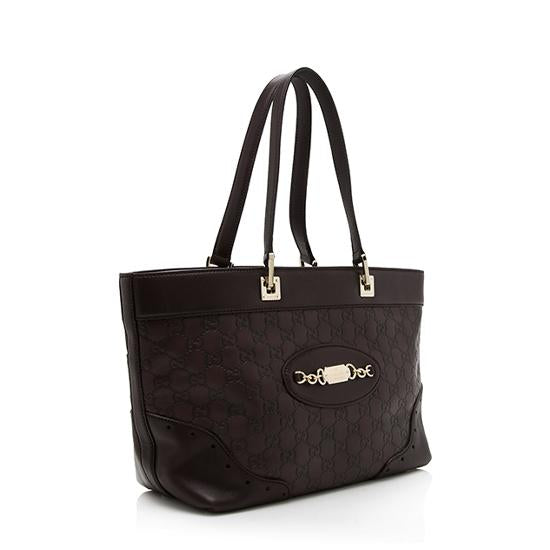 Gucci Guccissima Leather Chain Tote Style 1