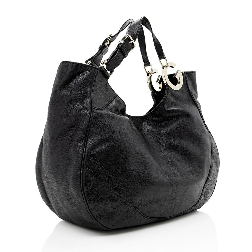 Gucci Monogram Leather Tote