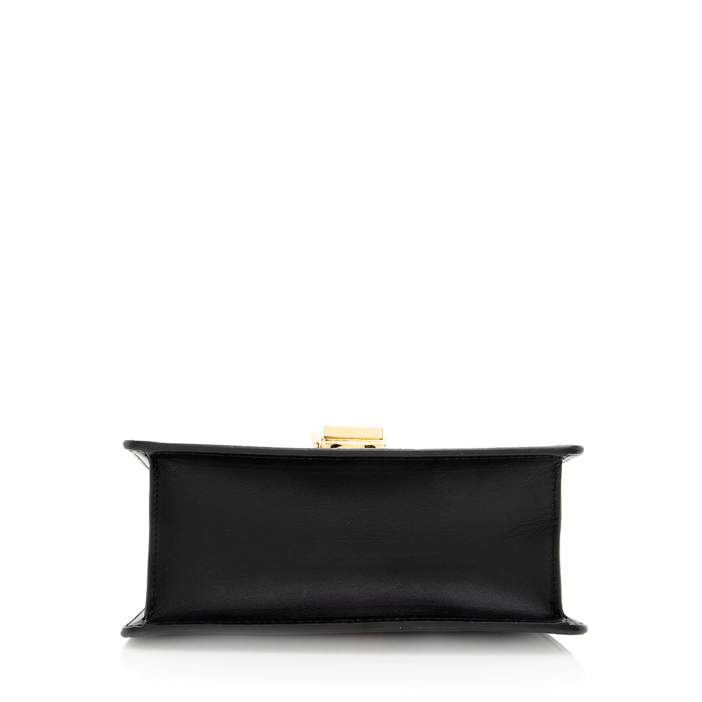 Gucci Sylvie Leather Nylon Shoulder Bag