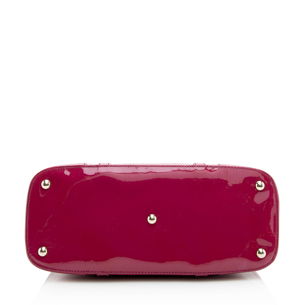 Gucci Guccissima Leather Patent Leather Satchel