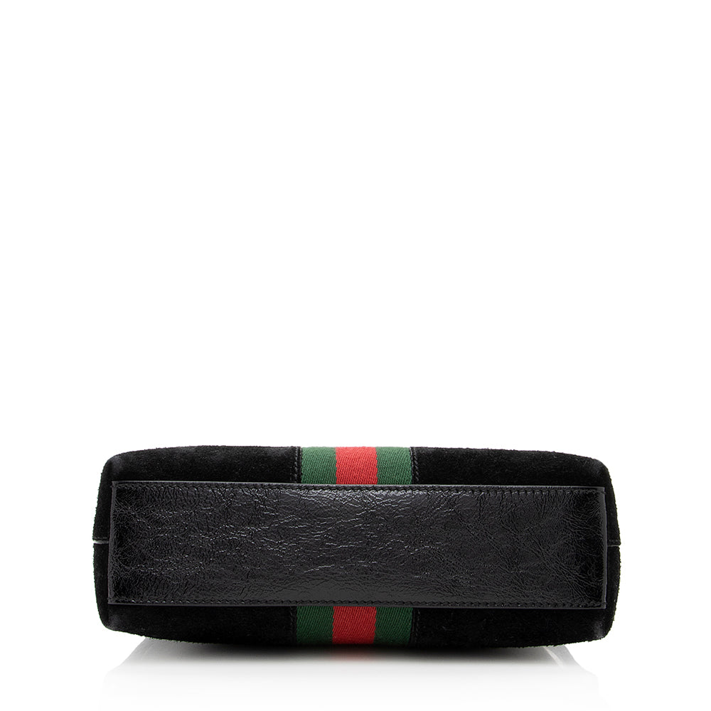 Gucci Ophidia Leather Patent Leather Crossbody