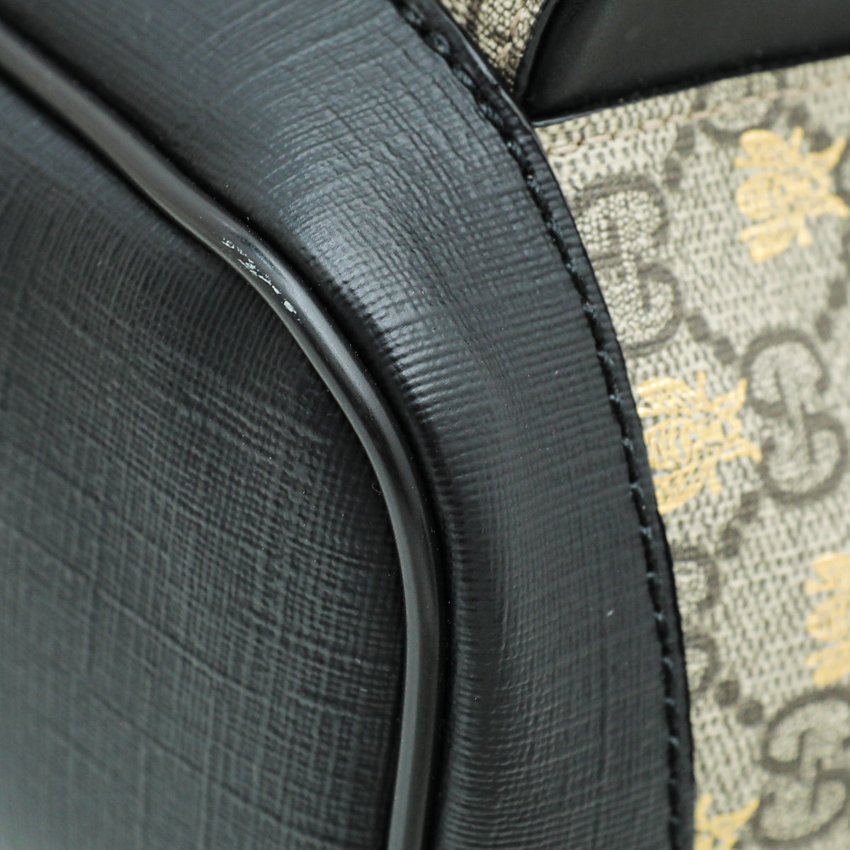 Gucci Leather Canvas Shoulder Bag