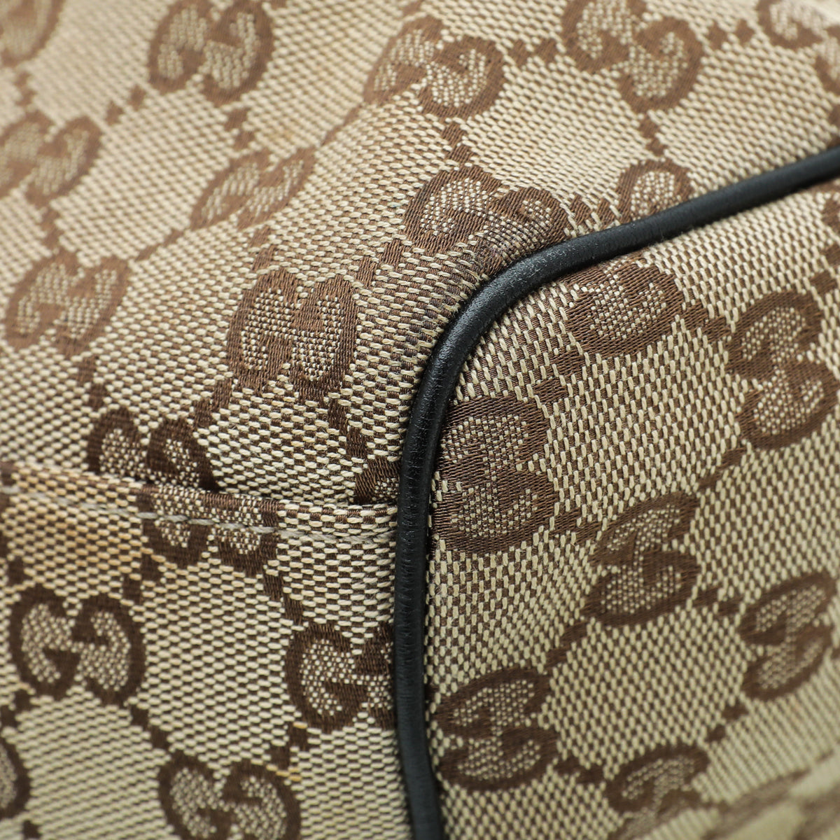 Gucci Leather Canvas Tote