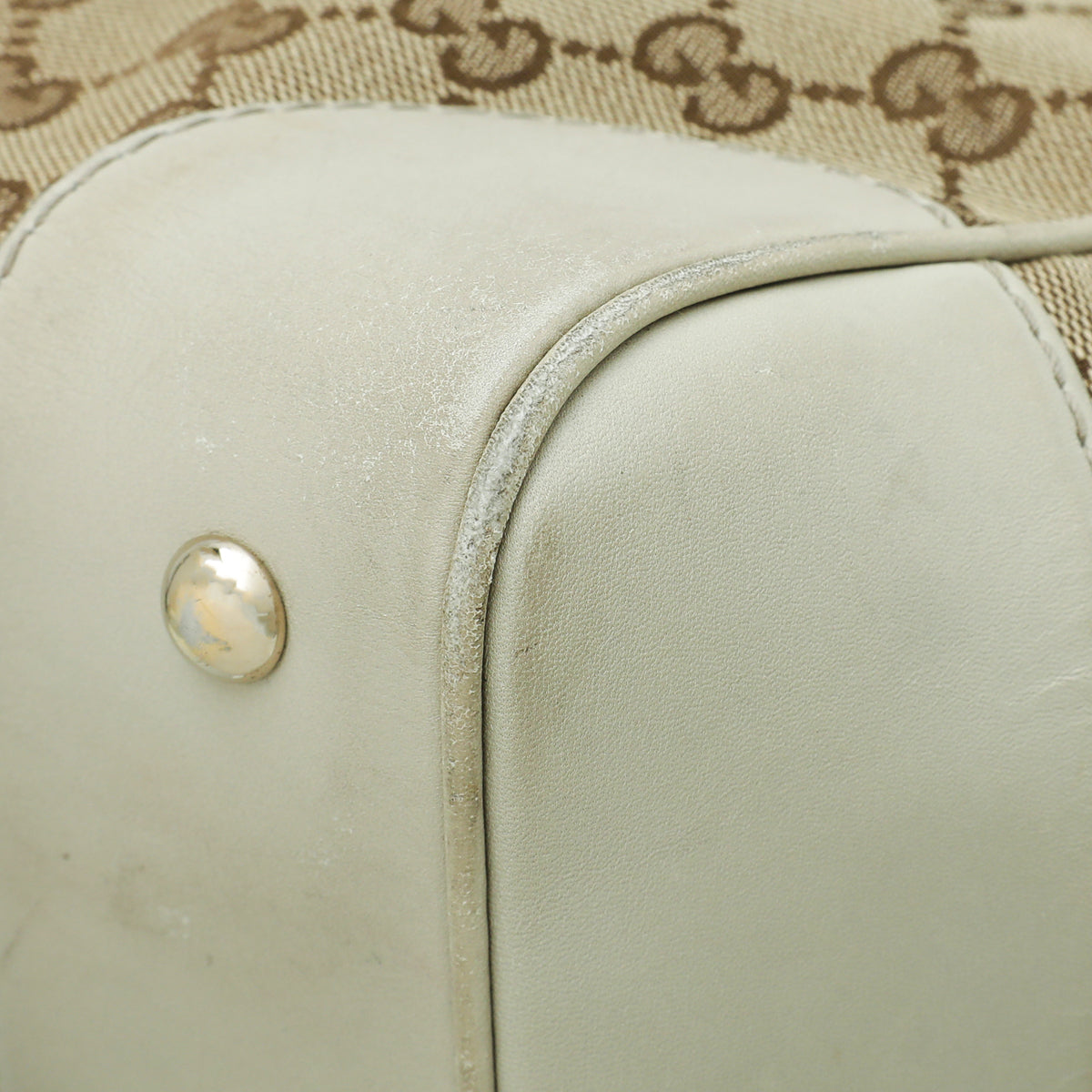 Gucci Leather Canvas Tote