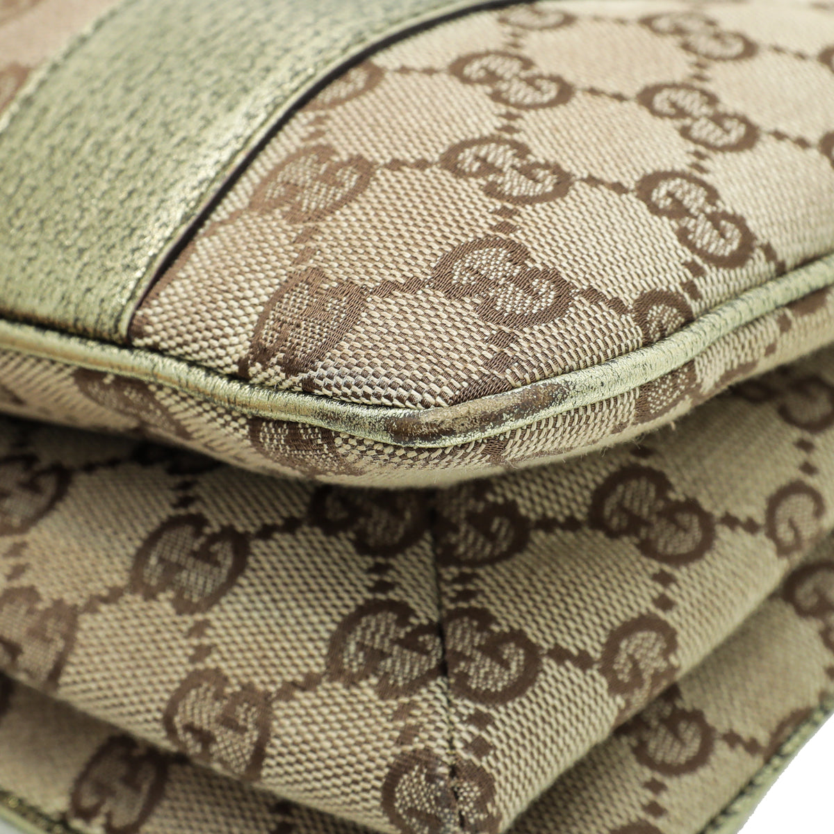 Gucci Leather Canvas Tote