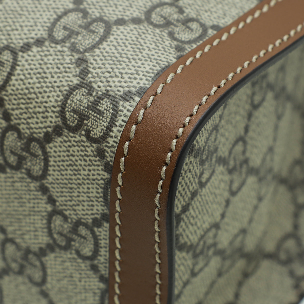 Gucci Leather Canvas Tote