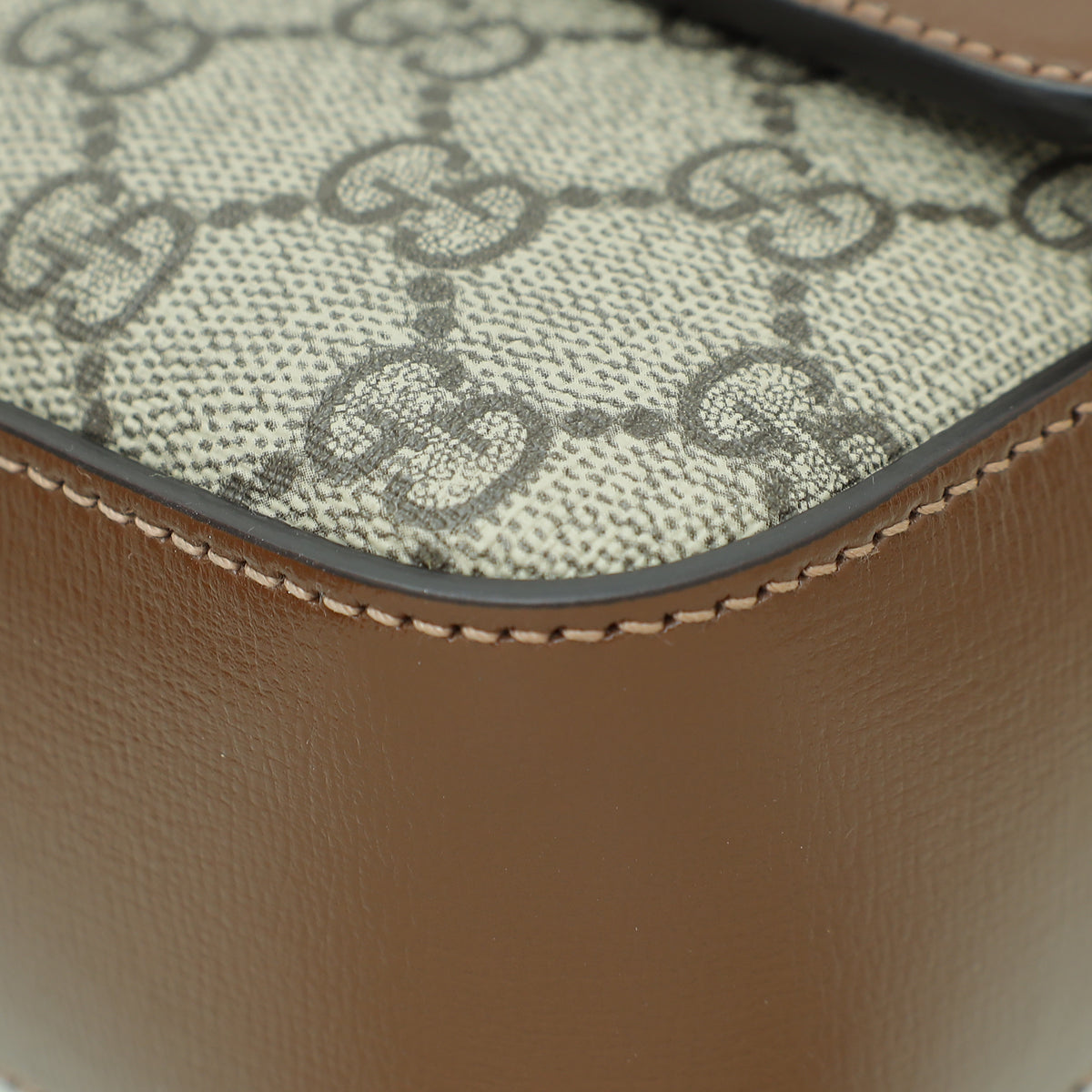 Gucci Leather Canvas Shoulder Bag
