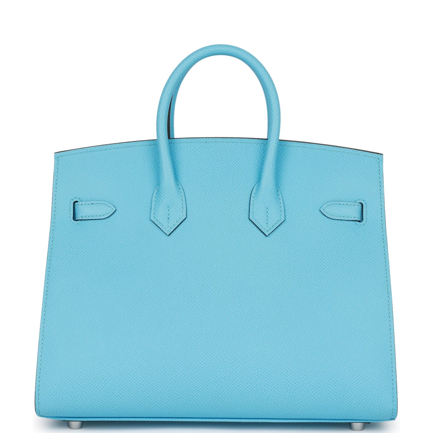 Hermes Birkin 25 Sellier Celeste Epsom Palladium Hardware