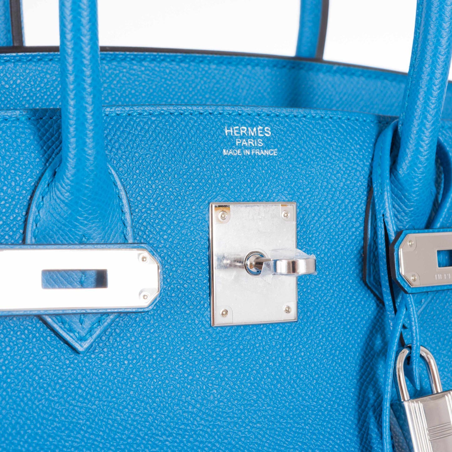 HermesBirkin 30 Blue Zanzibar Epsom Palladium Hardware