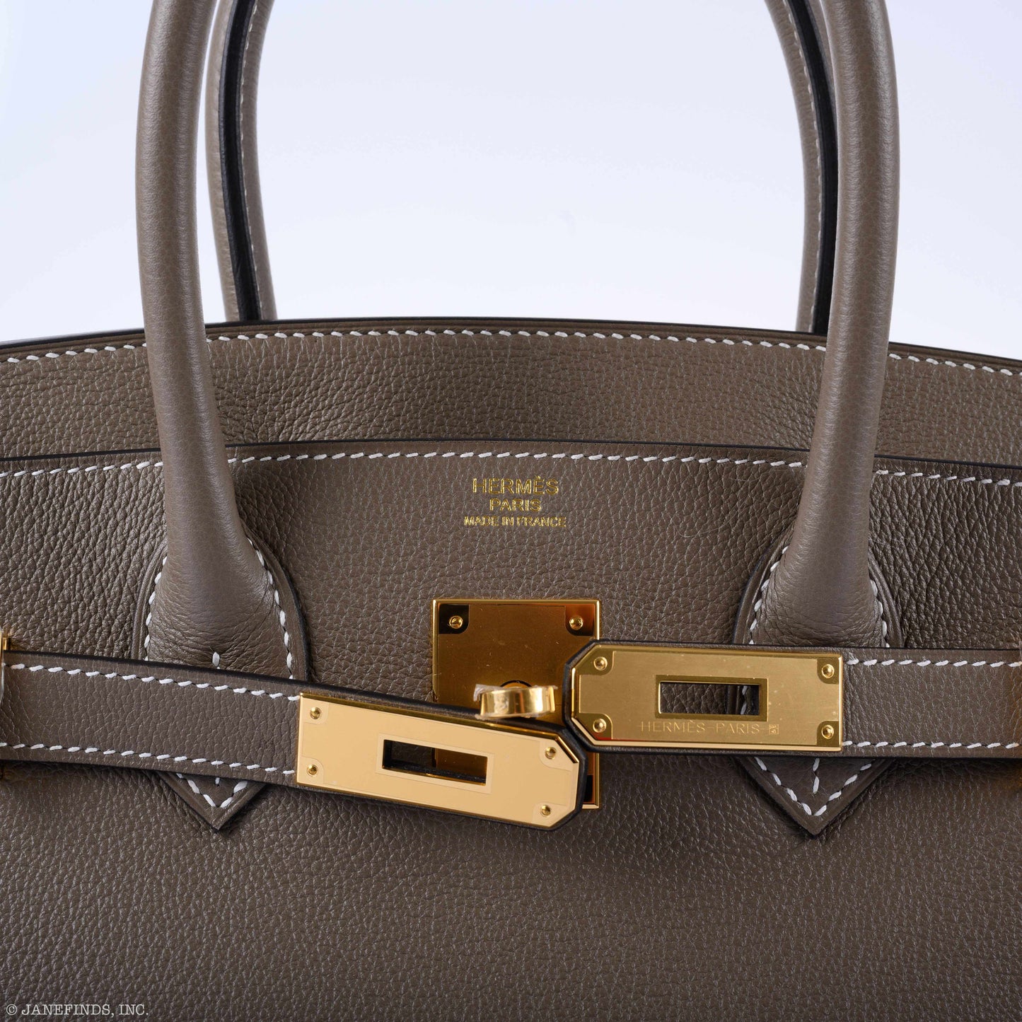 HermesBirkin 30 Etoupe Taurillon Novillo Gold Hardware - 2019, D