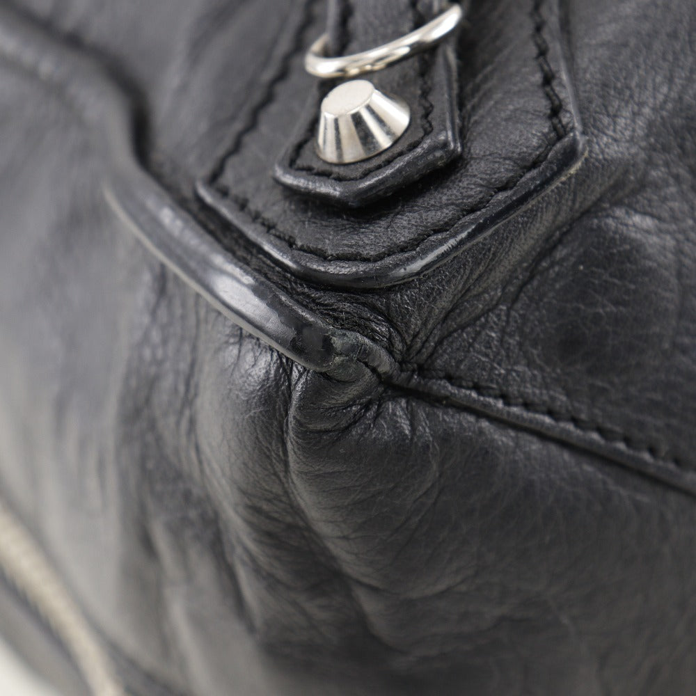 BALENCIAGA Tote Bag 255412 Calfskin black Paper bag Women