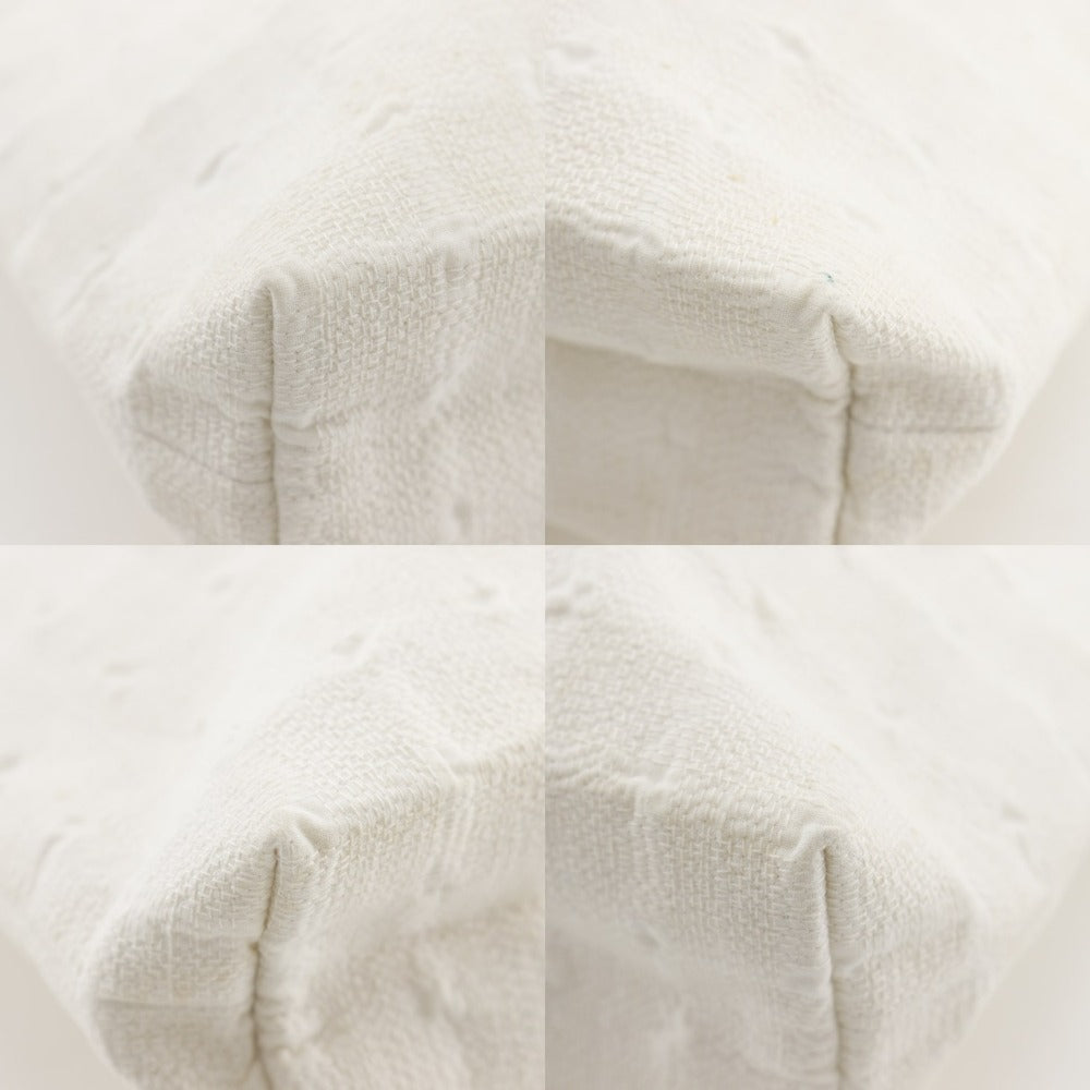 HERMES Handbag cotton White Amedaba Tote GM
