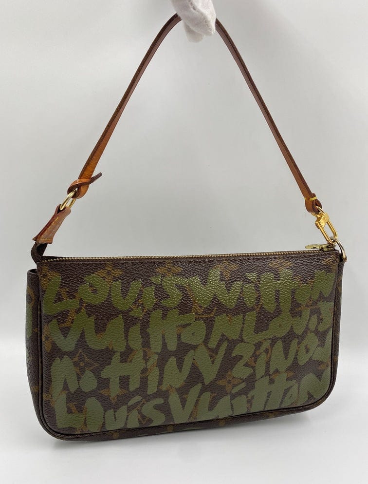 Louis Vuitton Monogram Stephen Spro Graffiti Pochette Clutch