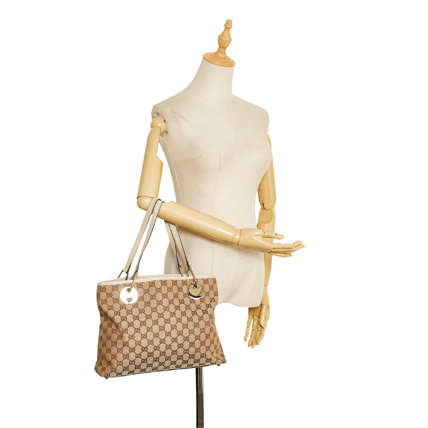 Gucci Leather Canvas Tote Style 40
