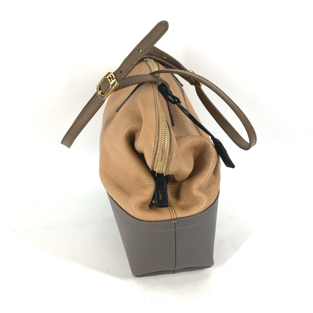 FENDI Shoulder Bag 8MN232 leather beige By color Celeria Women