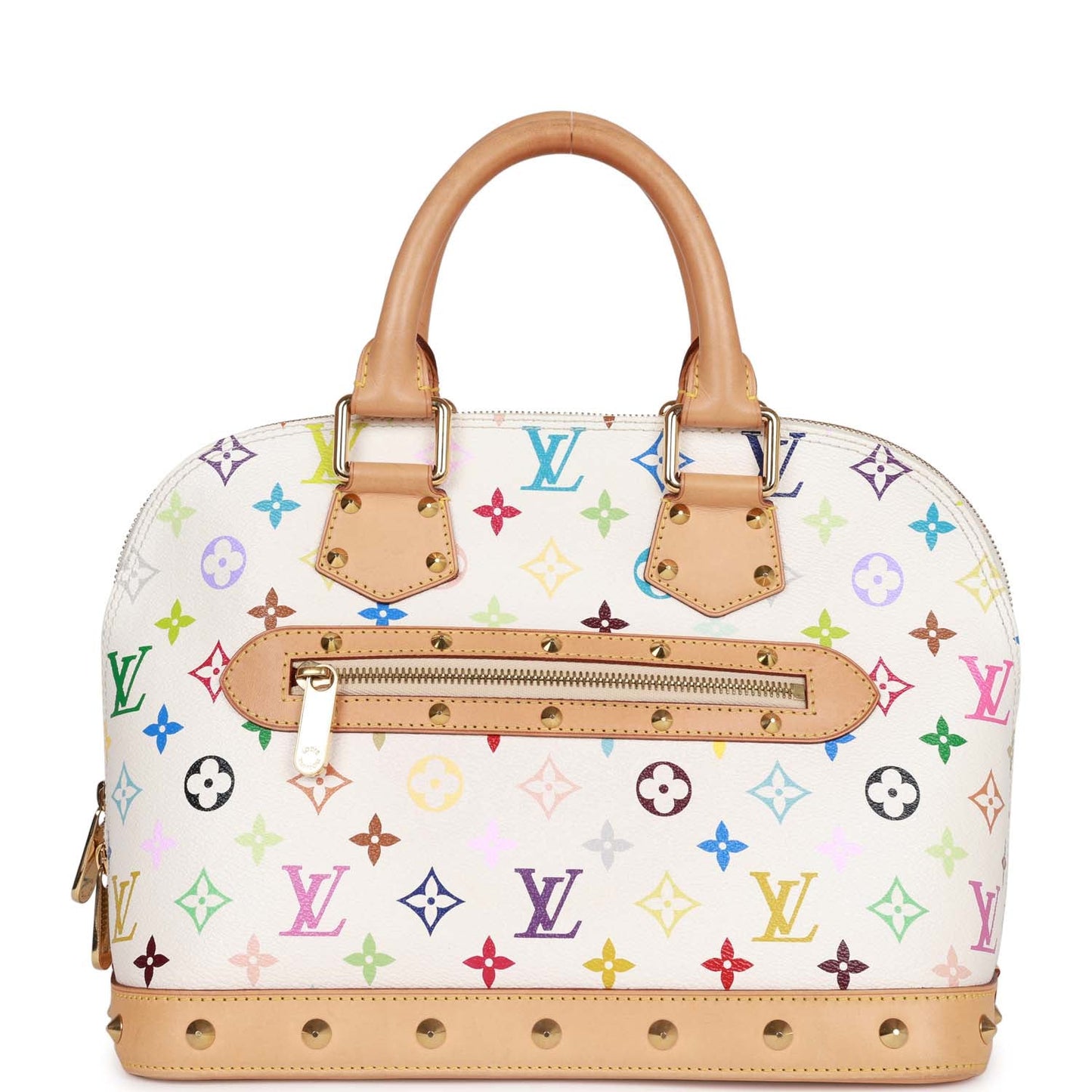 Louis Vuitton Monogram Multicolor White Alma Handbag