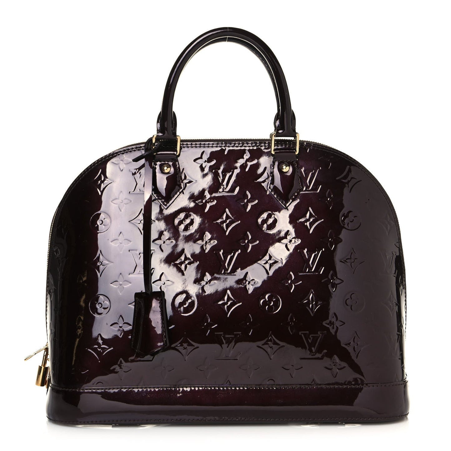 LOUIS VUITTON VERNIS ALMA GM AMARANTE Handbag