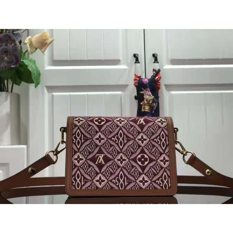Louis Vuitton LV Women Since 1854 Dauphine Mini Handbag Monogram Flowers Cowhide