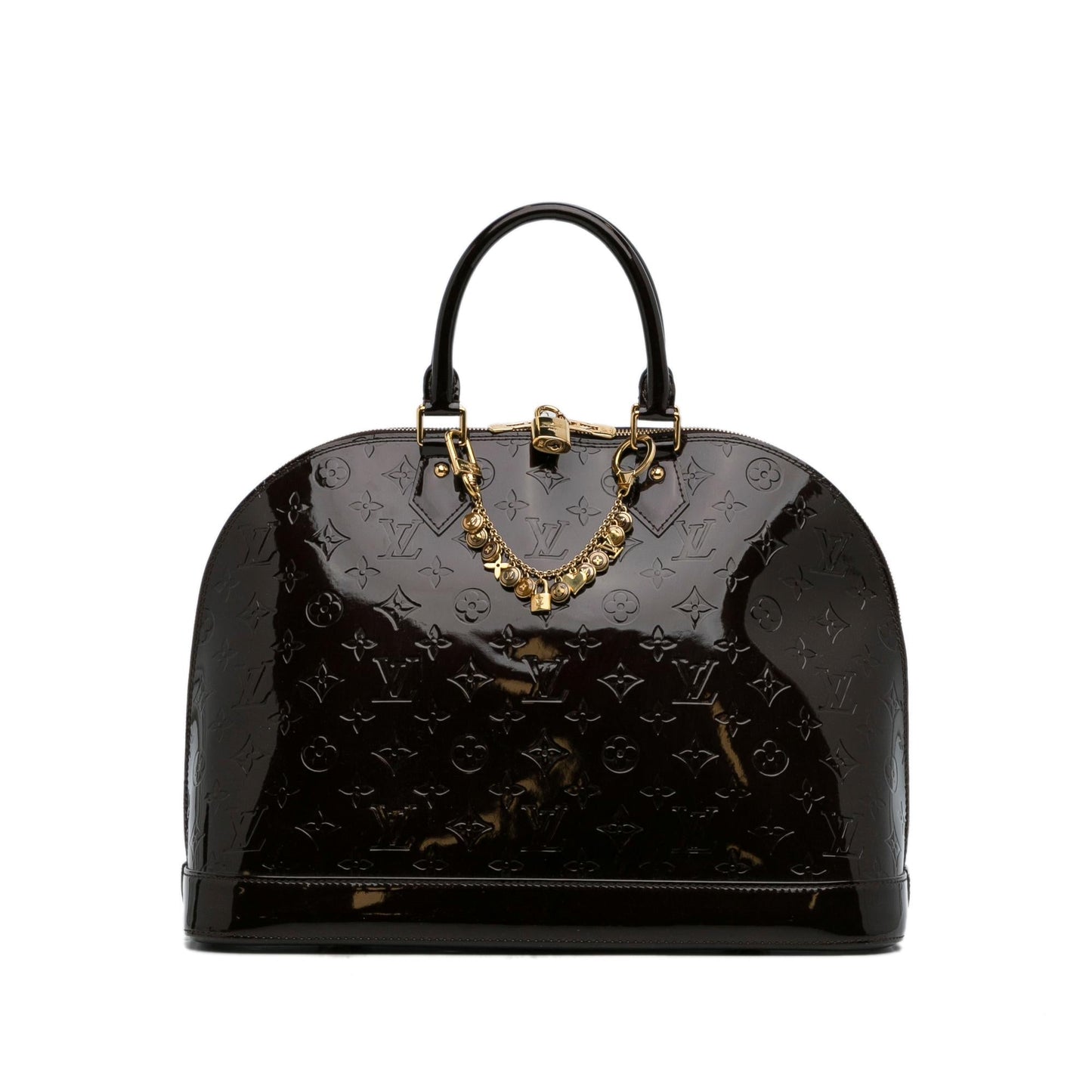 Louis Vuitton Monogram Vernis Alma GM (SHG-JNRs44) Handbag