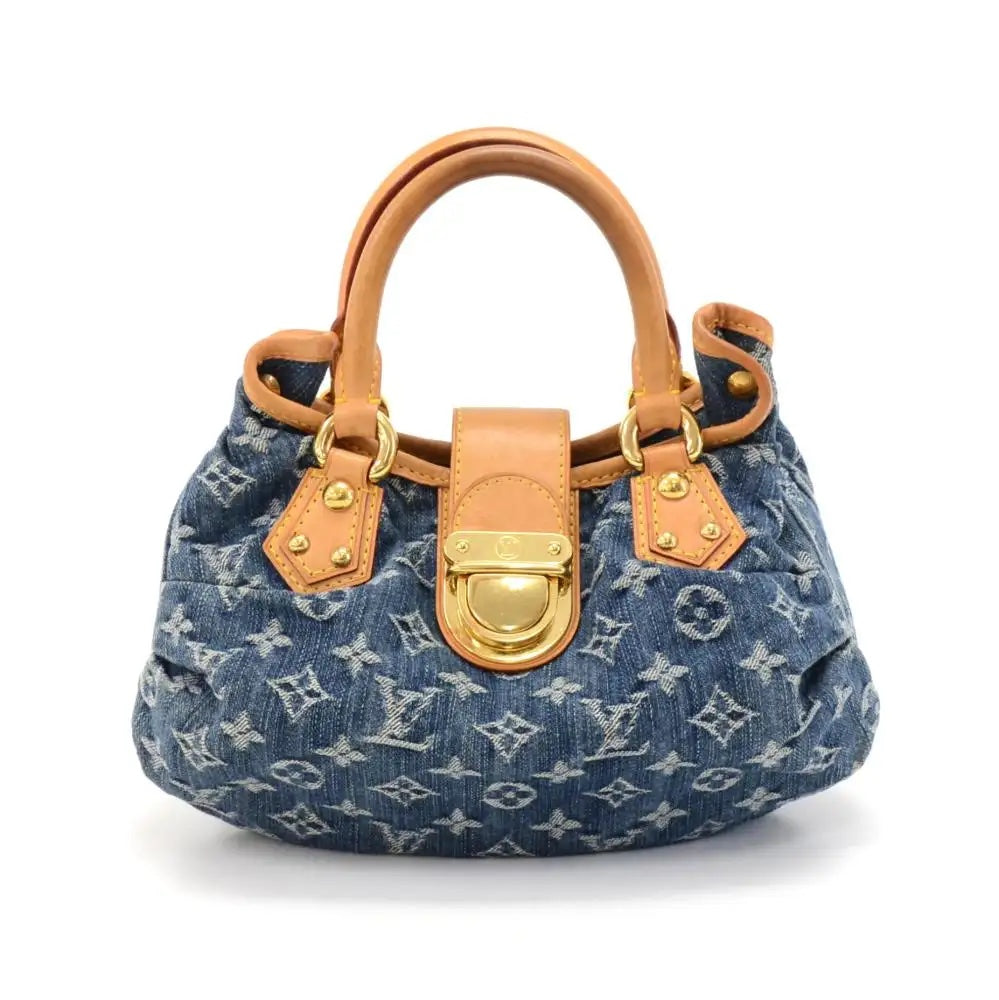 LOUIS VUITTON PLEATY MONOGRAM BLUE HANDBAG