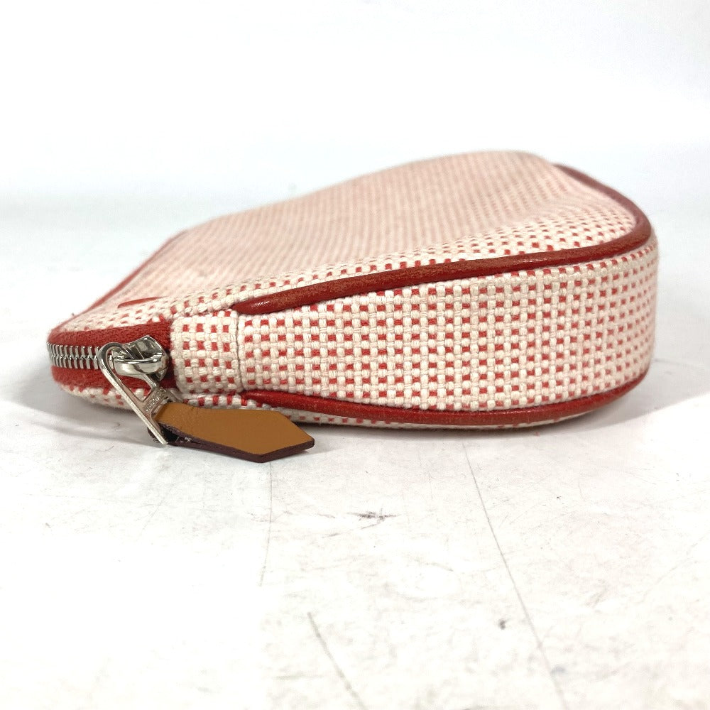 HERMES Pouch cotton Orange type Pouch "Echappé"