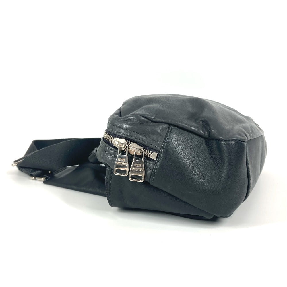 LOUIS VUITTON Sling bag leather gray V line Fast unisex(Unisex)