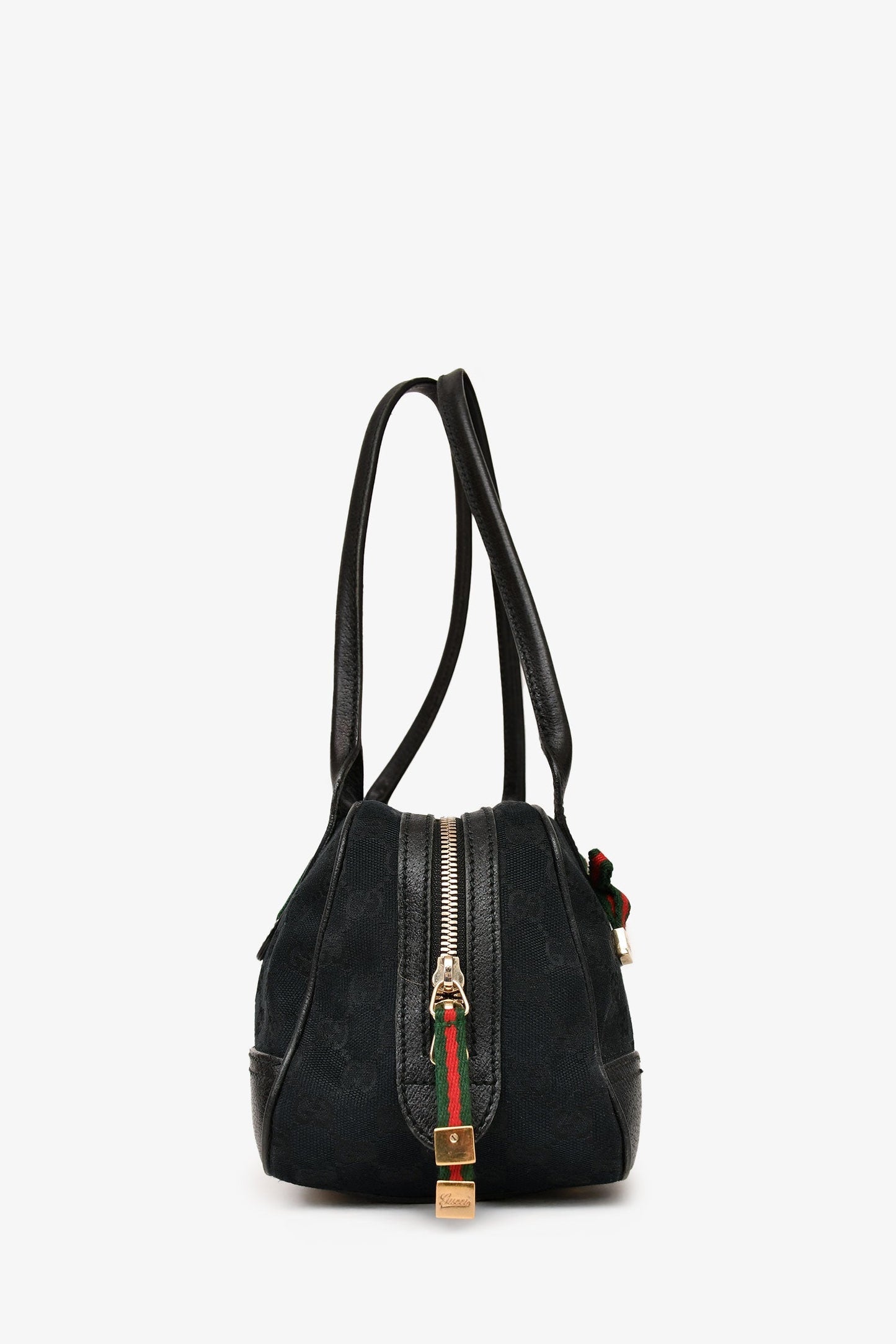 Gucci Leather Canvas Shoulder Bag