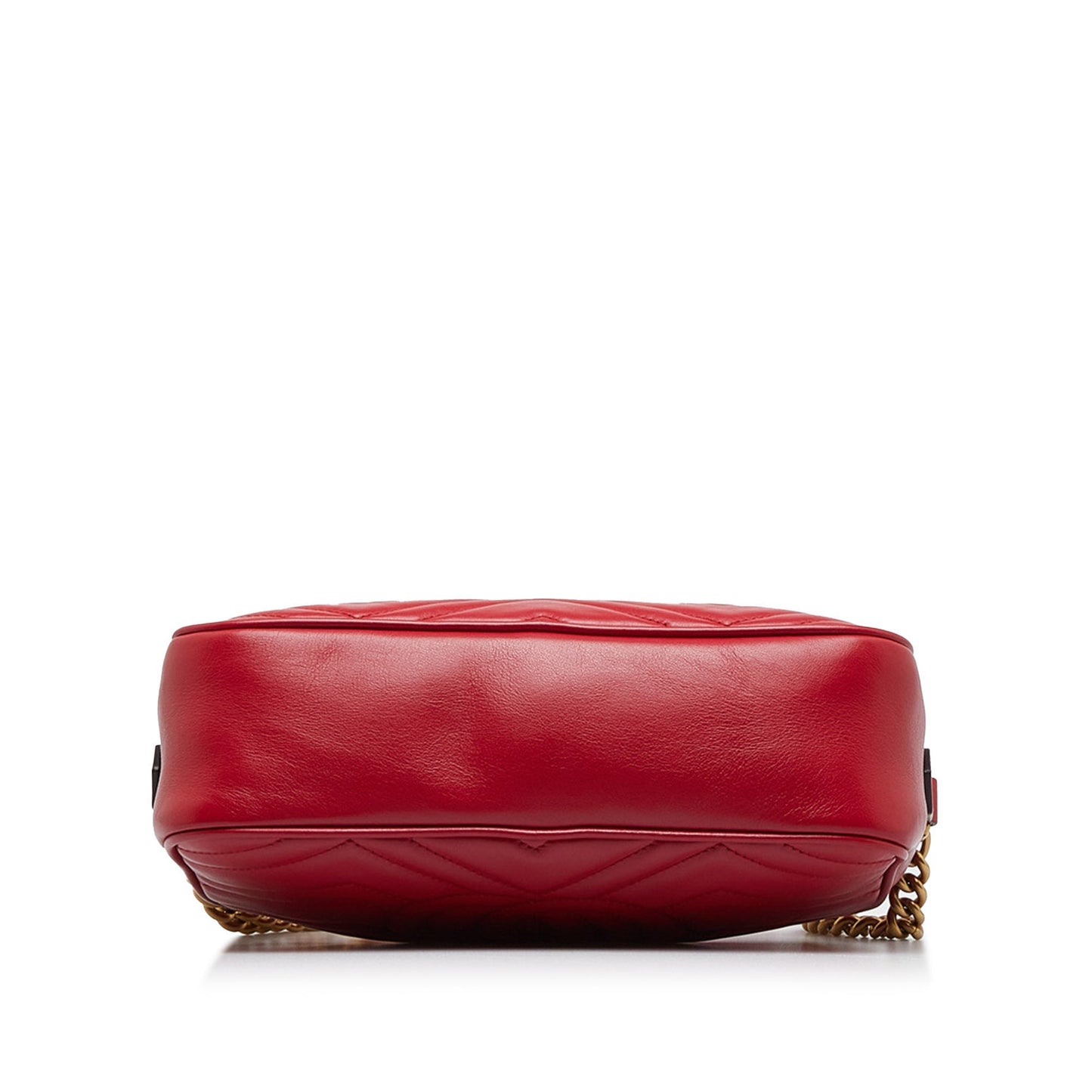 Gucci GG Marmont Red Leather Quilted Crossbody Style 1