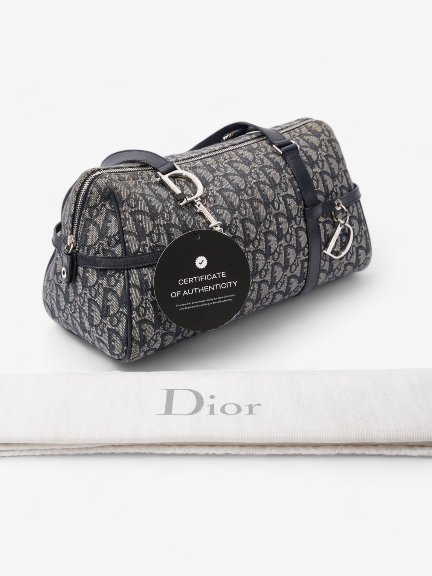 Christian Dior Small Duffle Dior Blue Oblique Canvas