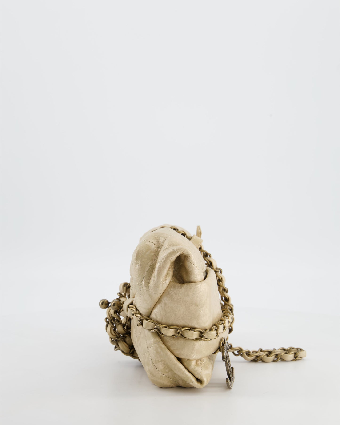 Chanel 12/A -Bombay Gold Baluchon Clutch Bag with Aged Gold Hardware