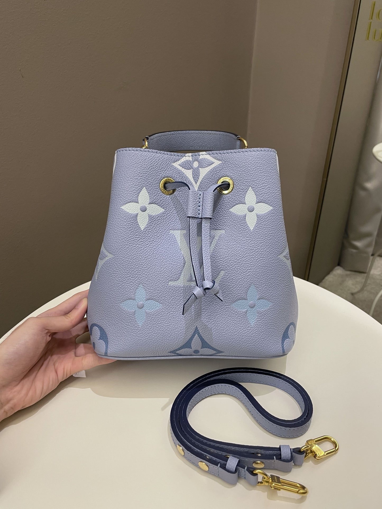 Louis Vuitton Neonoe BB By The Pool Summer Blue Empreinte Handbag