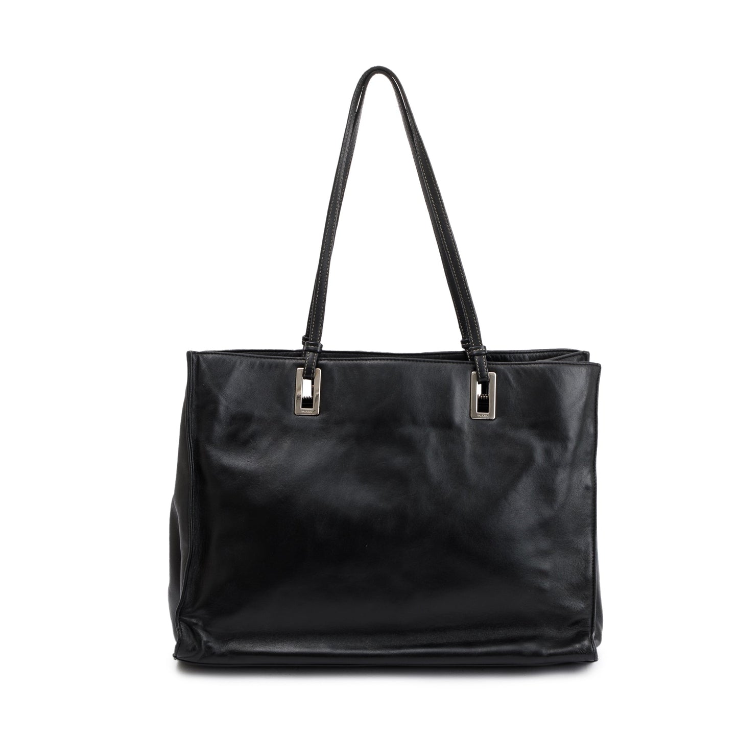 Prada Black Nappa Acciaio Tote