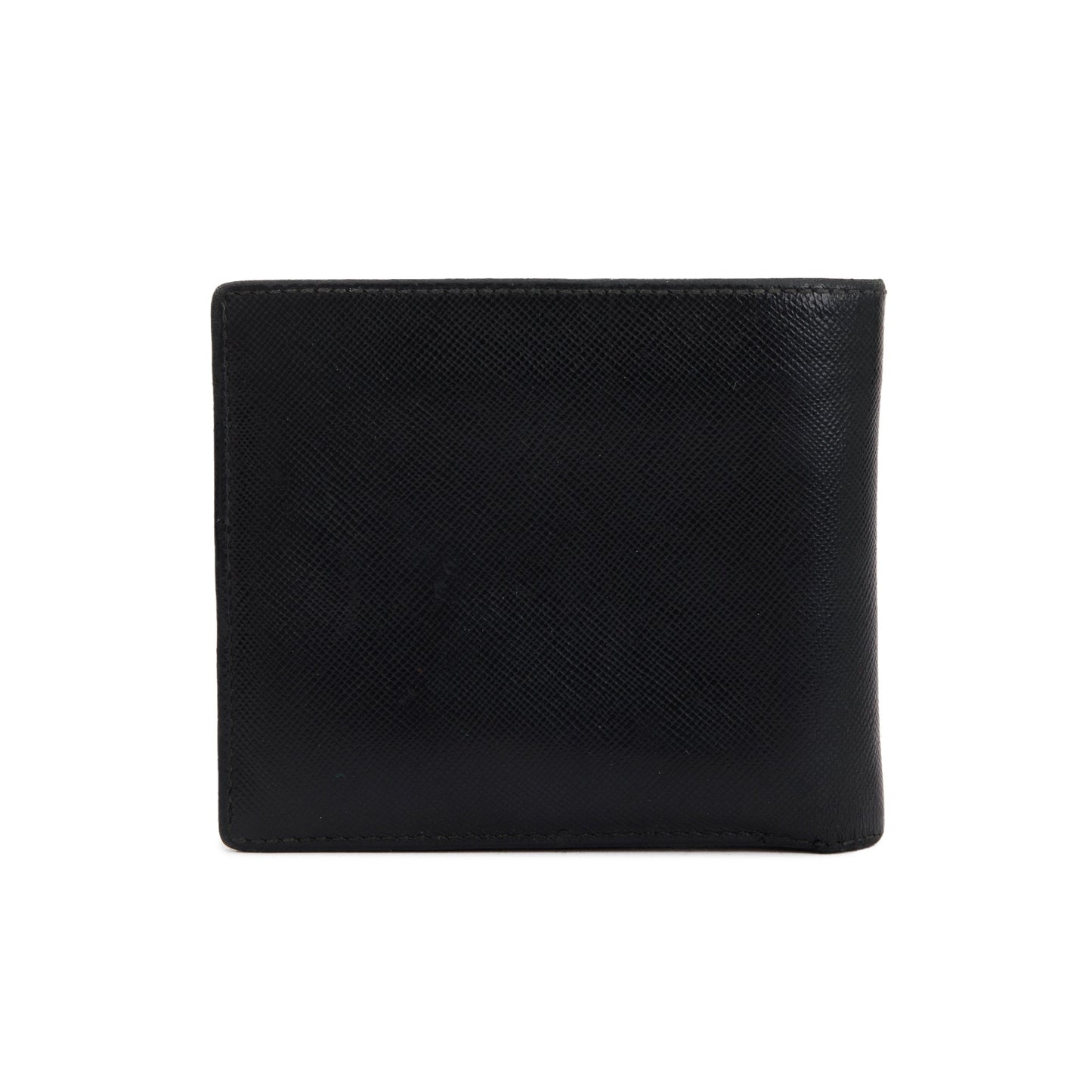 Prada Black Saffiano Leather Bi-Fold Wallet