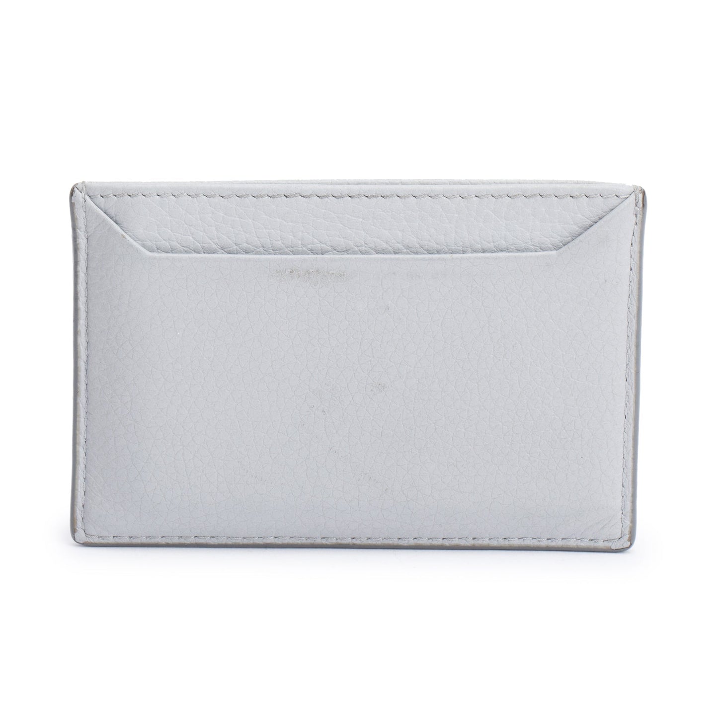 Prada Grey Saffiano Leather Card Holder
