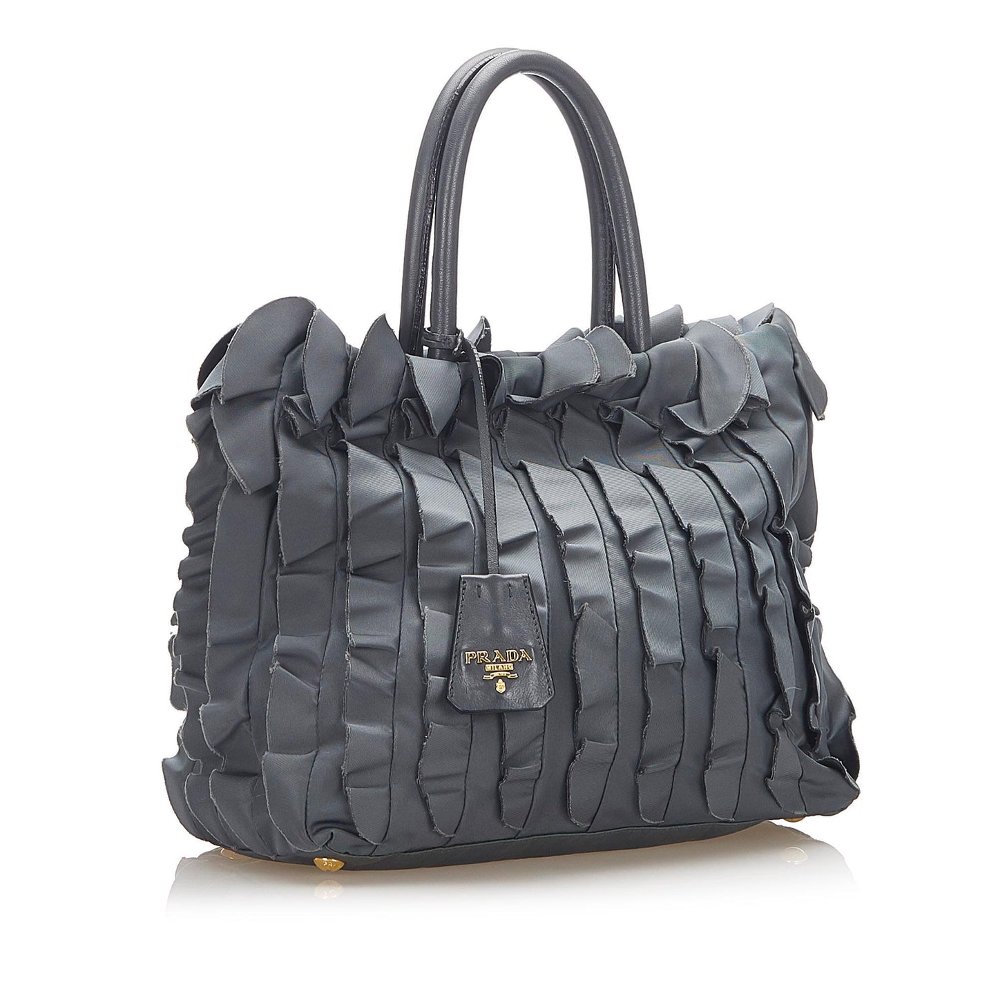 Prada Ruffled Tessuto Tote Bag ( )