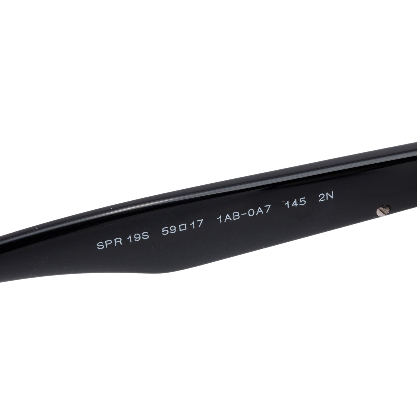 Prada SPR19S Black Acetate Square Sunglasses