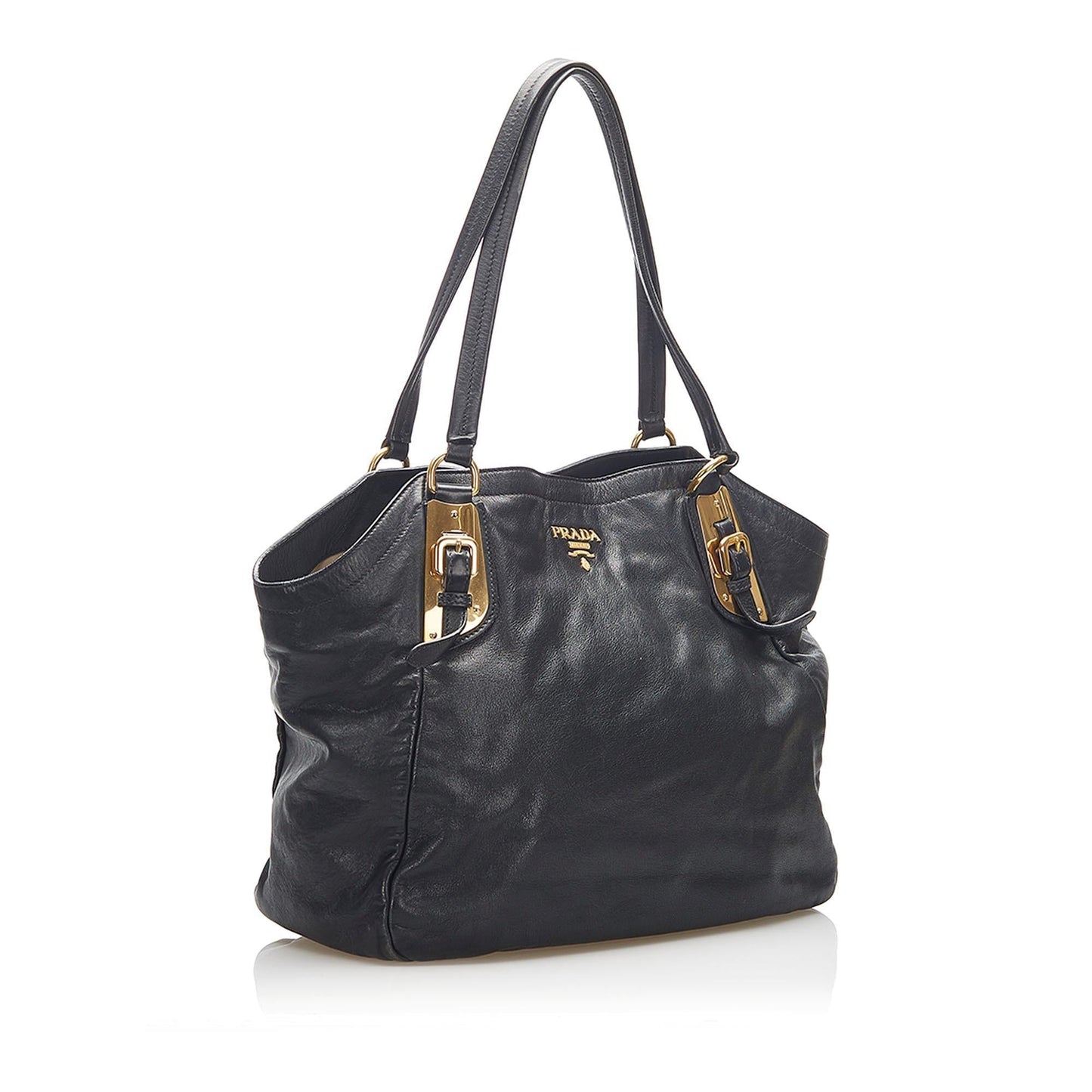 Prada Vitello Shine Leather Tote Bag ( )