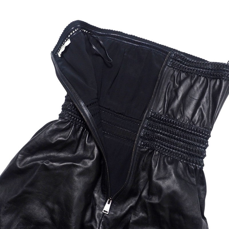 FENDI one piece FPB619 6BN Sheep leather black Women 38