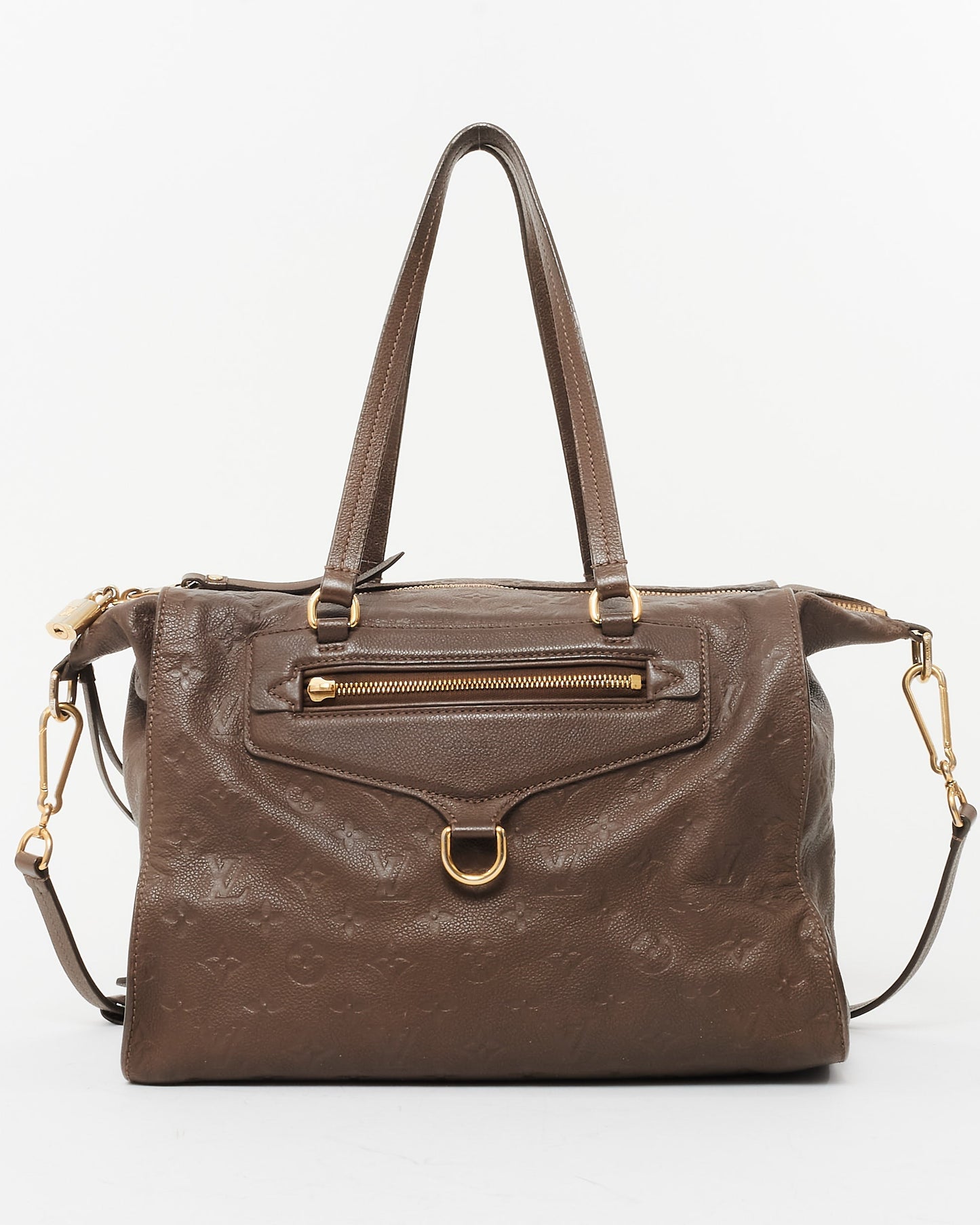 Louis Vuitton Taupe Monogram Empreinte Leather Lumine PM Bag