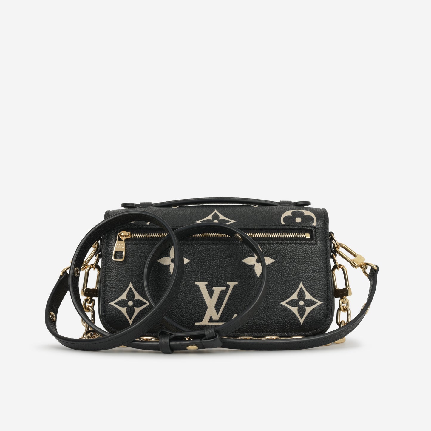 Louis Vuitton Pochette Metis East / West - Black/Beige Bicolor Monogram Empreinte Leather GHW