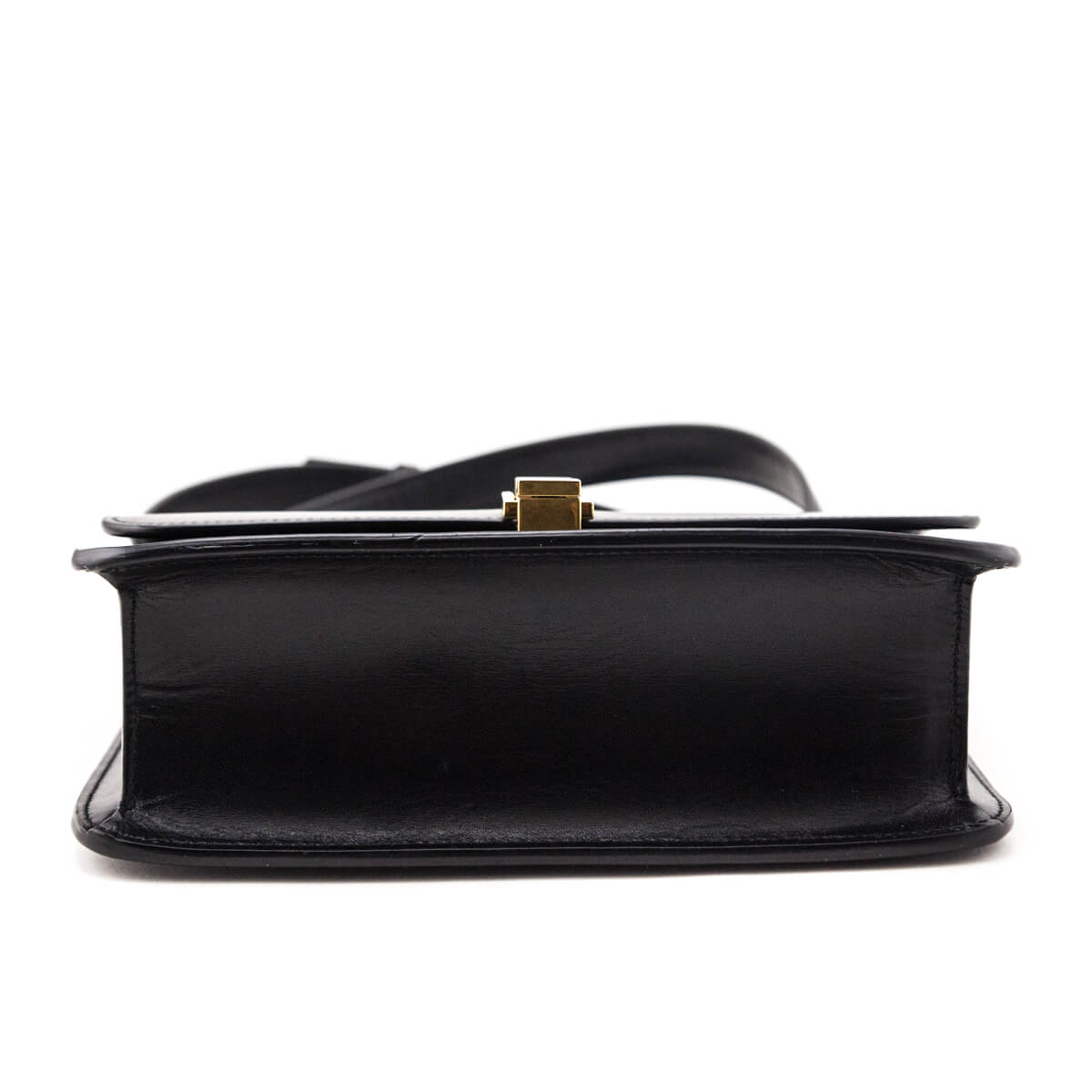 Luxury Saint Laurent Trending 2025 Black Box Calfskin Le Carre Shoulder Bag