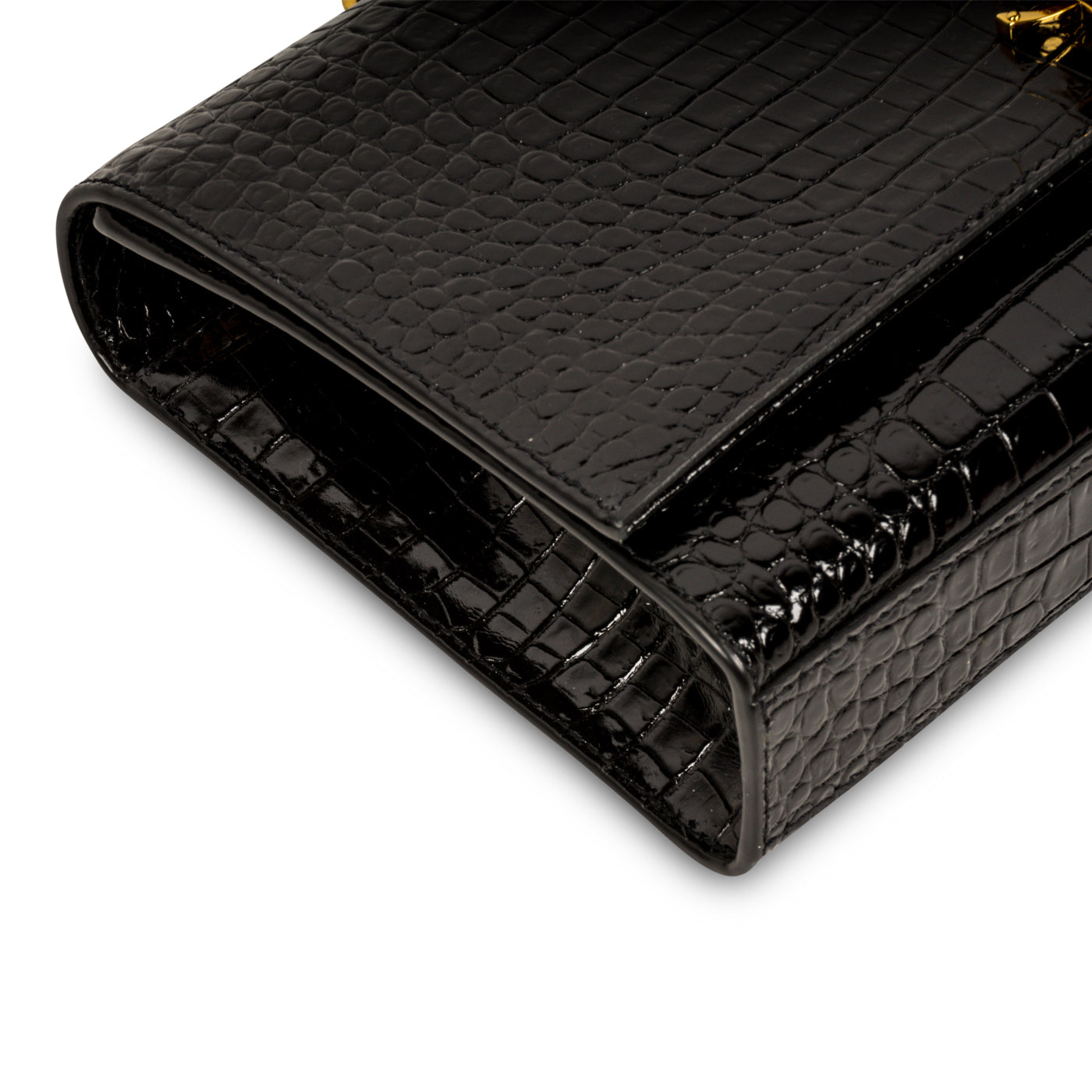 Saint Laurent Kate Tassel Bag - Croc Embossed
