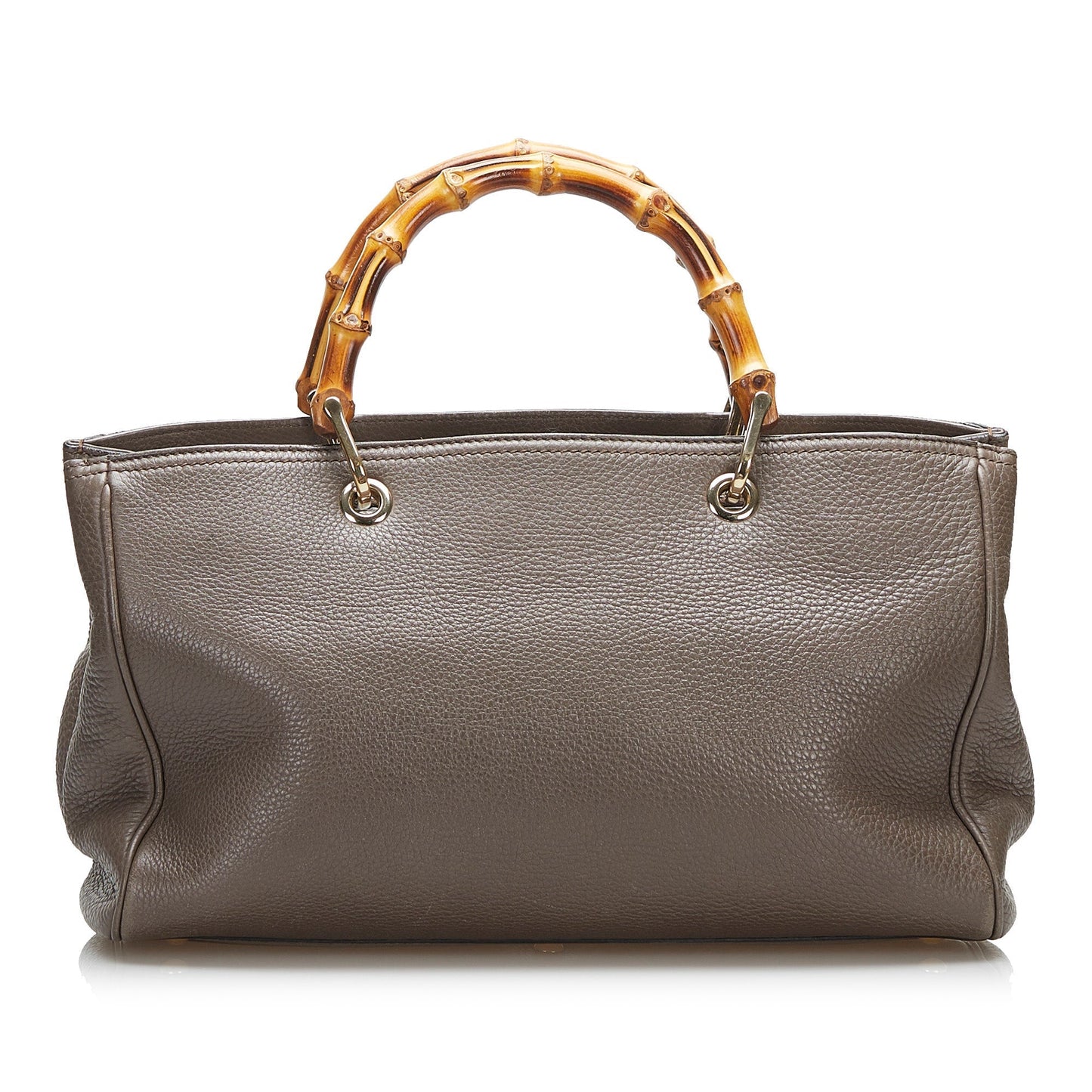 Gucci Bamboo Brown Leather Tote Style 3