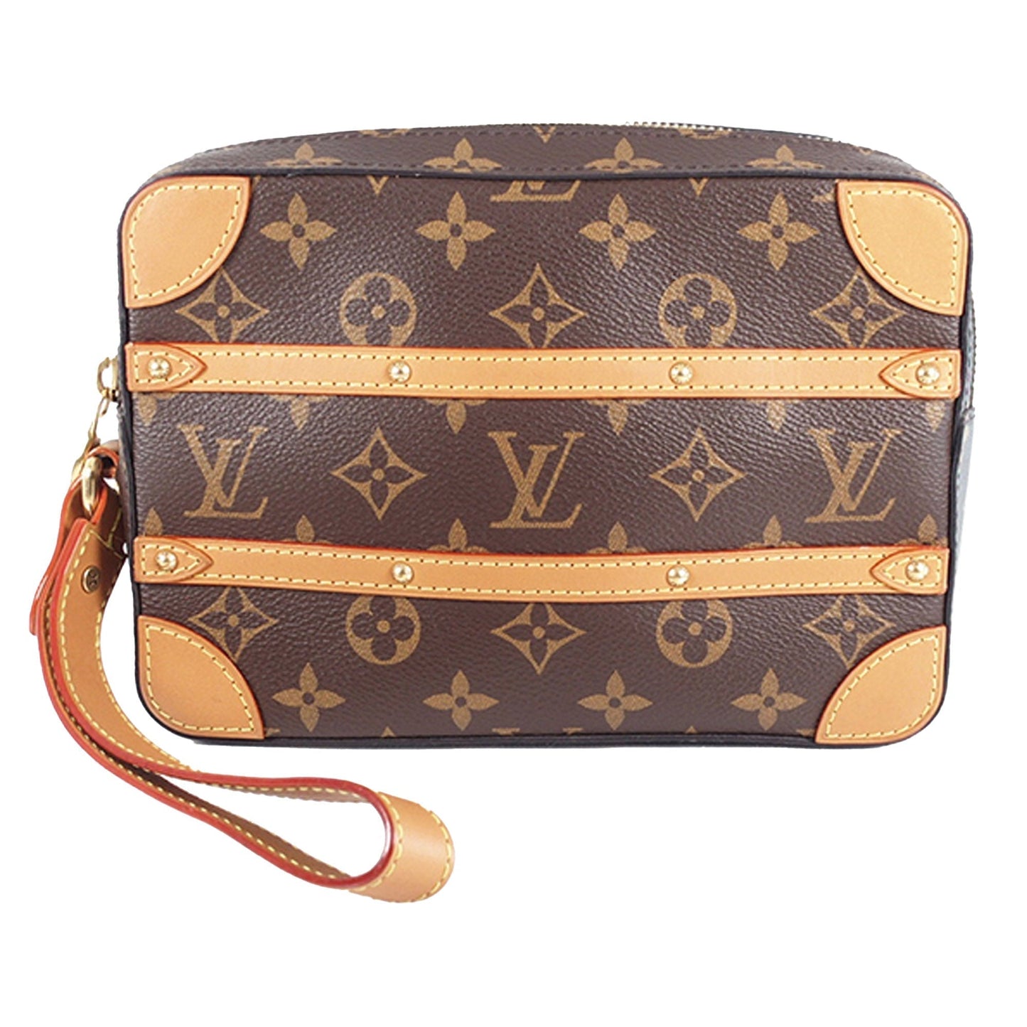 Louis Vuitton Soft Trunk Pouch Monogram Canvas Clutch