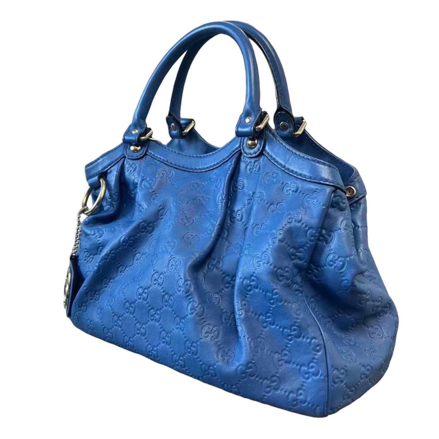 Gucci Monogram Leather Top Handle Tote
