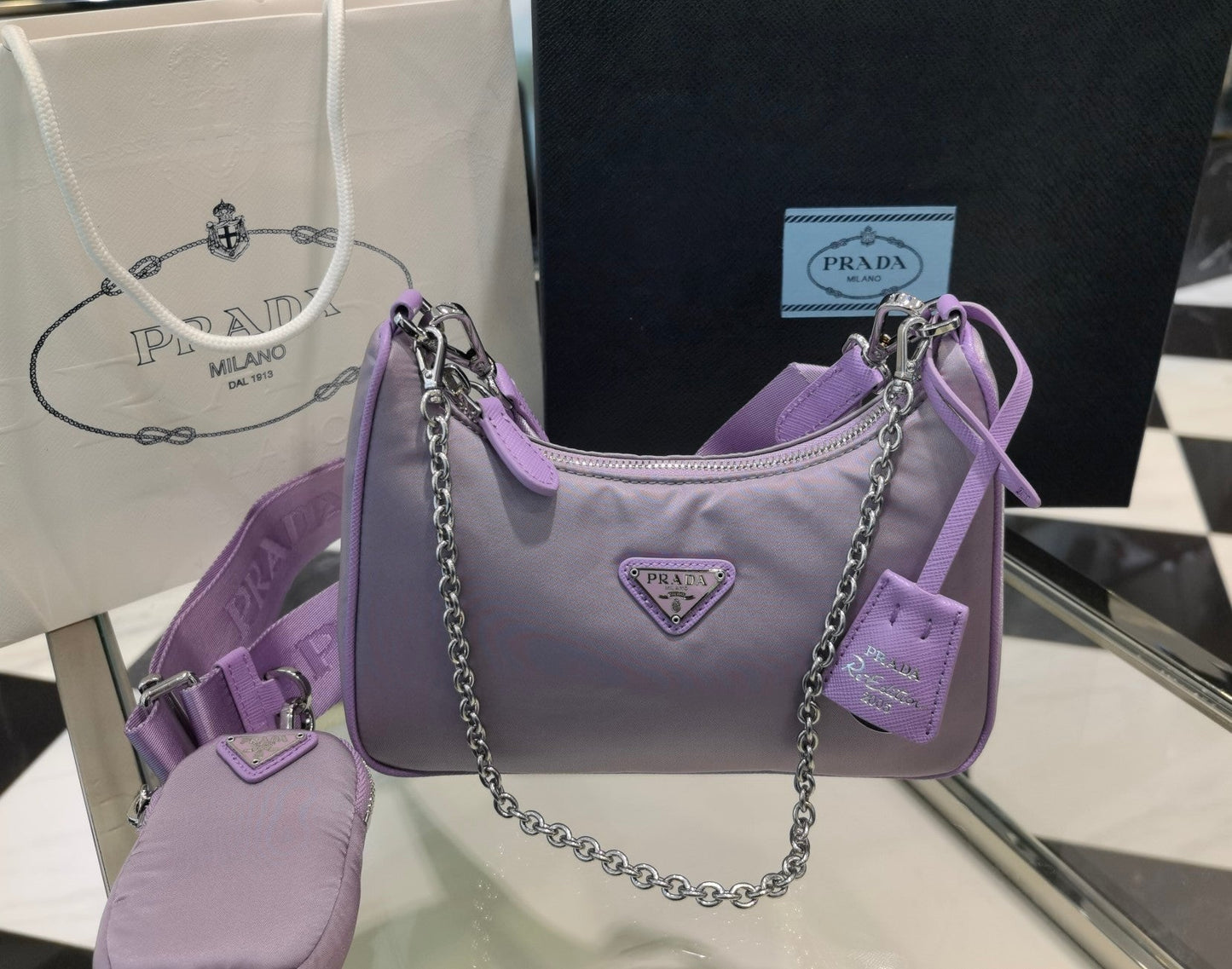 BOLSA Prada RE-EDITION Luxury Handbag