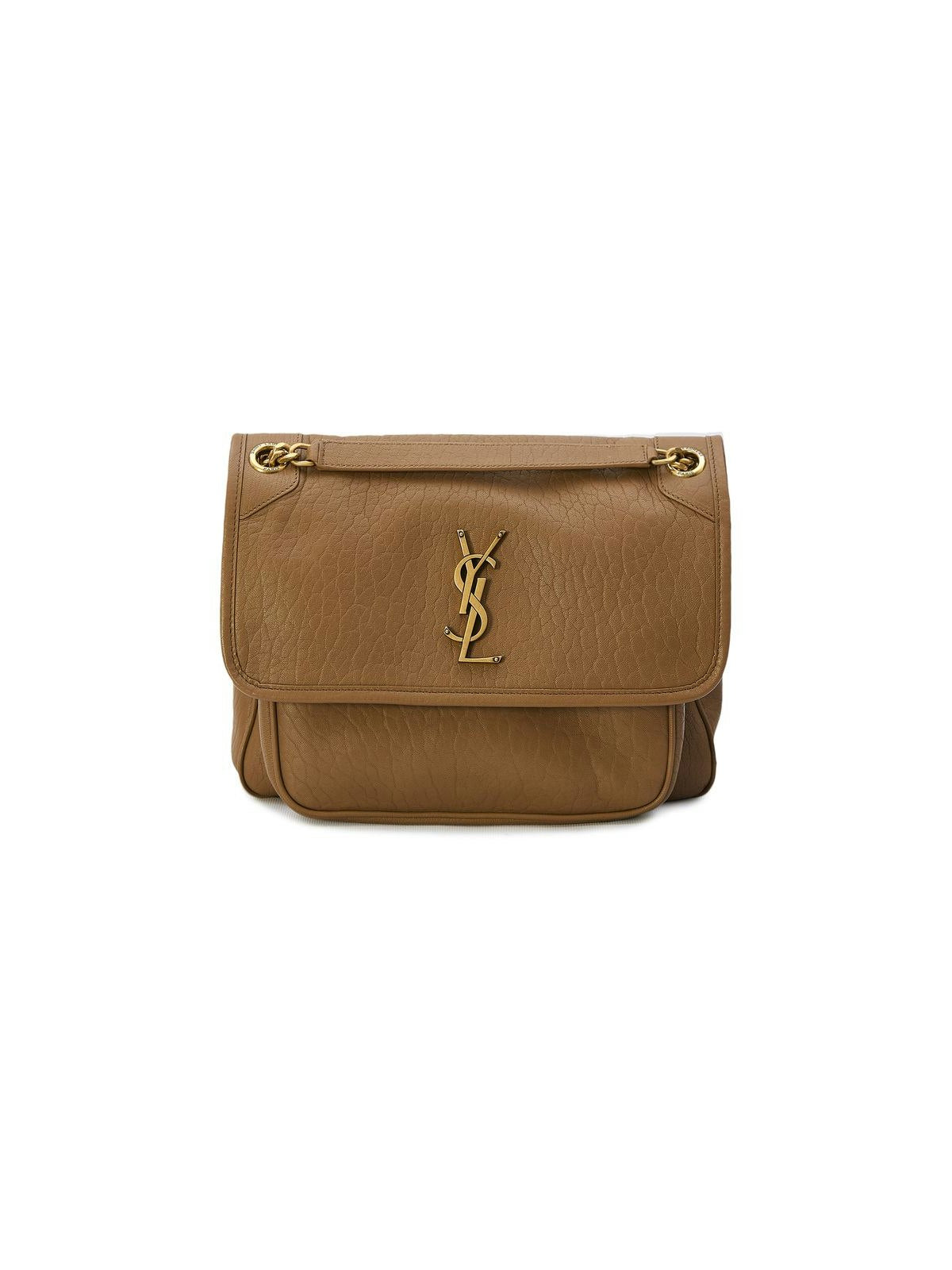 Luxury Saint Laurent Trending 2025 Women's Medium Niki Grained Lambskin Bag in Nude & Neutrals | Size UNICA |