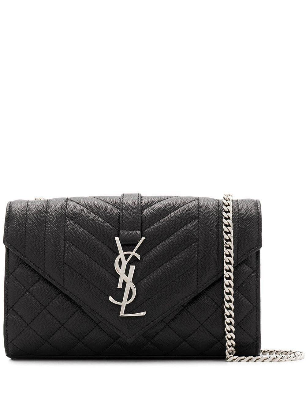 Luxury Saint Laurent Trending 2025 Women's Envelope Small Bag in Nero |