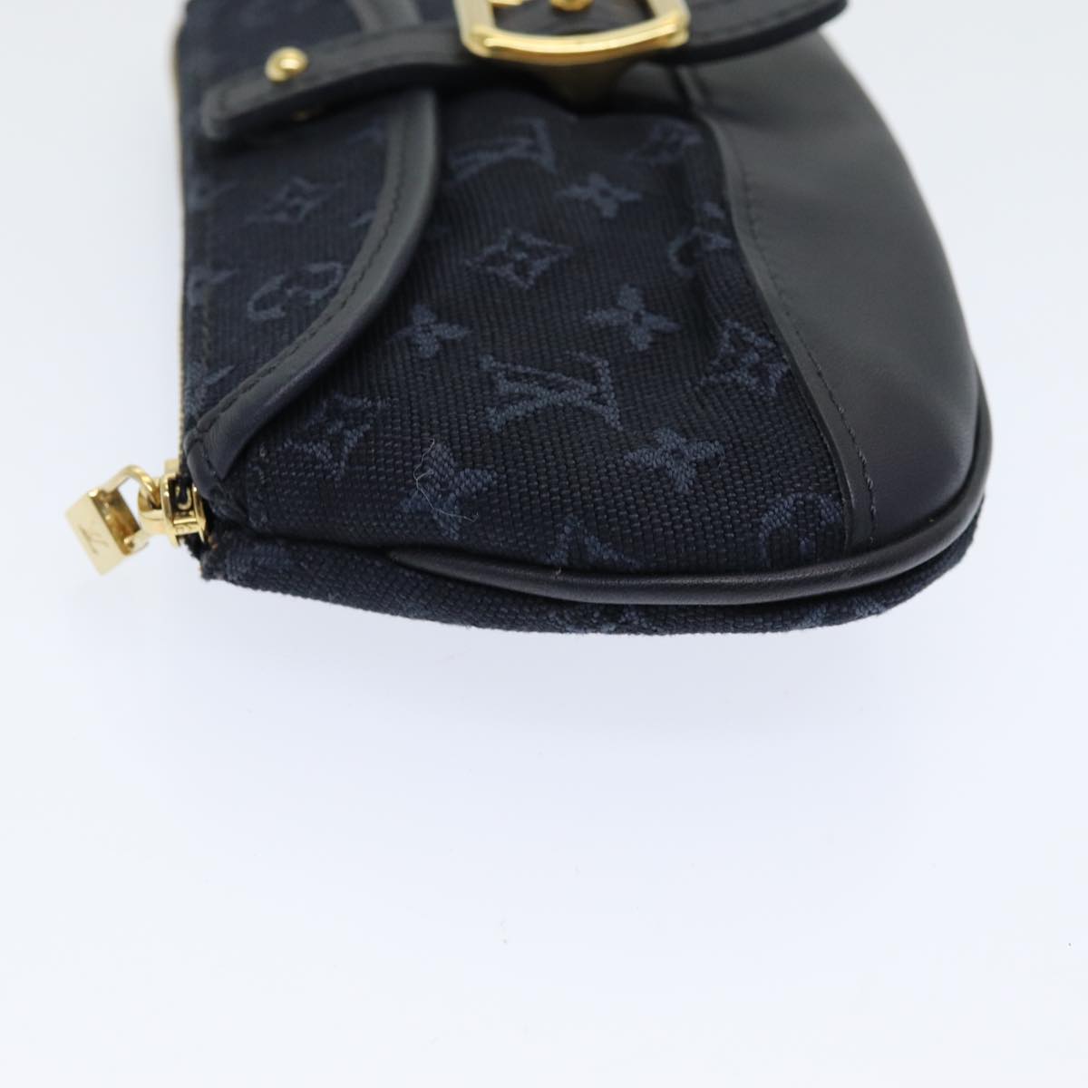 LOUIS VUITTON Monogram Mini Ansophie Pouch TST Blue M92697 LV Auth ac3116