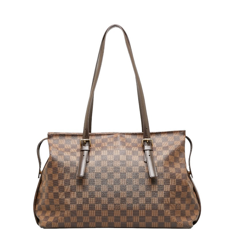 Louis Vuitton Damiere Chelsea Toast Bag Brown PVC Leather Ladies Louis Vuitton